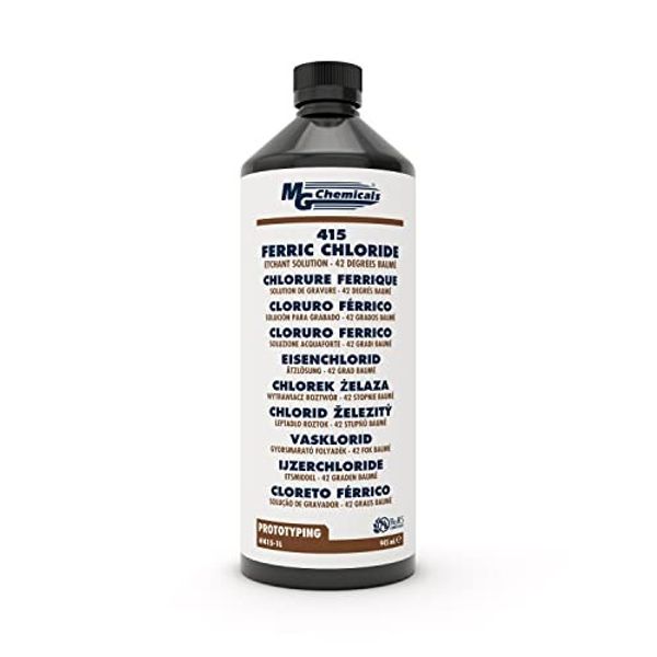 MG Chemicals Ferric Chloride Copper Etchant Solution, 1 liter Liquid Bottle