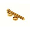 Ajax grips Solid Brass Grip Screw & Escutcheon - Grip Screw Sets