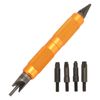 Double Ended Case Prep Tool Steel Material Reloading Essential Tools with Nonslip Handle for Chamfering Deburring Blades Primer Crimps