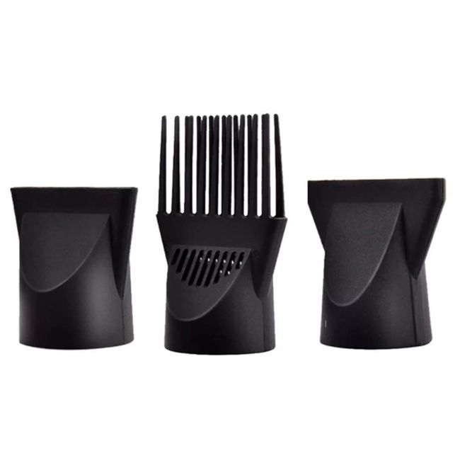 3PCS Non-Universal Plastic Hair Dryer Diffuser Attachment Hair Dryer Nozzle Comb Concentrator Replacement Professional Barbershop Salon Tool Special for 4.5cm/1.7inch Blow Dry