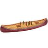 Outside Inside - Hand Painted Canoe Cribbage Board