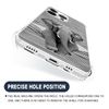 NONMY for iPhone 16 Pro Max Case Clear,TMK Elephant Stripes Transparent Soft Shockproof Protective Slim Thin Bumper Pattern Design Phone Case