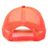 MR.R Sublimation Blank Polyester Mesh Cap Mesh Hat Two Tone Trucker Summer Mesh Cap with Adjustable Snapback,Orange,6 Pieces per Pack