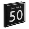 Widdop Paperwrap Black & Silver Scrap Book - Your Life At 50
