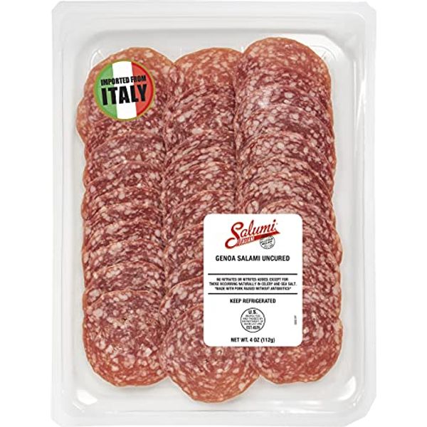 Genoa Salami Sliced, Salumi Italiani (4 pack)