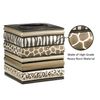 Popular Bath Safari Stripes, Tissue Box, Chocolate