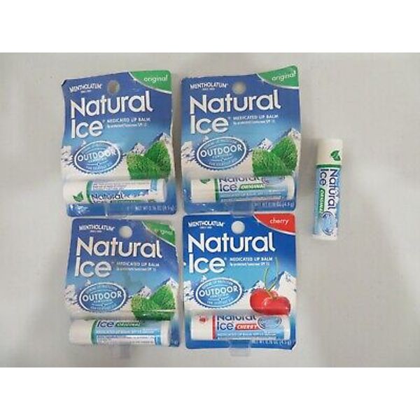 Natural Ice, Medicated Lip Balm, SPF 15, 0.15 oz (4.2 g) *()5-Pack)* READ