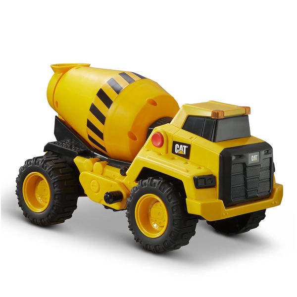 CAT Construction Toys, Construction 11.5" Power Haulers Cement Mixer, Realistic Lights & Sounds, Motion Drive Technology, Working Features, and Interactive Play for Ages 3+