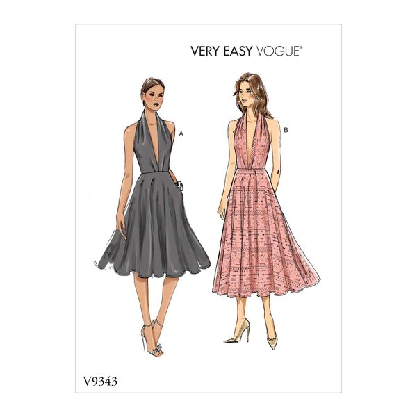 Vogue Patterns V9343A5 V9343, modische, Nähen, Muster, Schnittmuster, Schablone, Papier oder Karton, Sizes 6-14