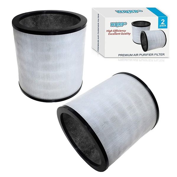 2 Pack Filter Compatible with HQRP Dyson Pure Cool Link TP02 TP03 Pure Cool TP01 AM11 Tower Pure Cool Me BP01 Personal Fan 968126-03 EVO Filter Gen 2 and 2