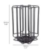 Kitchenista Coffee Pod Holder for Tassimo - 52 Pod Holder - Rotating Wire Rack, Bronze/Coffee