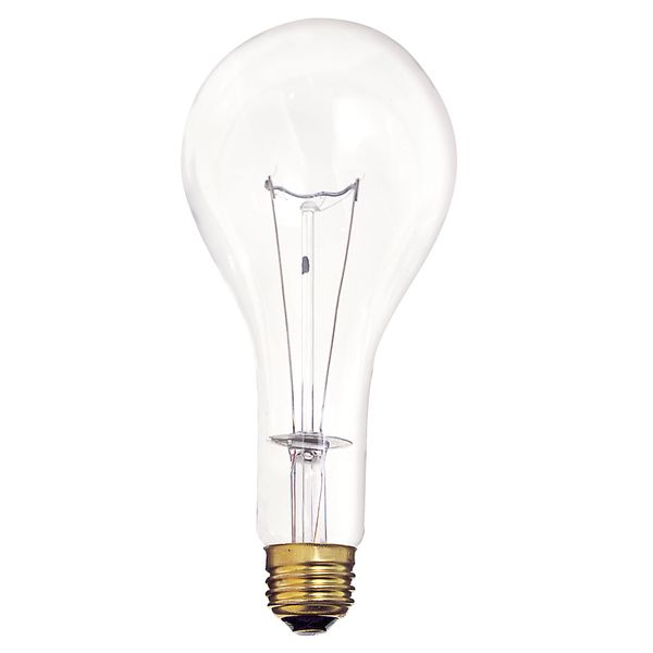 Satco S4959 130V 300 Watt PS25 Medium Base Light Bulb, Clear