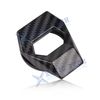 Alloy Engine Start Push Button Switch Trim Carbon Fiber Black Cover For Mazda