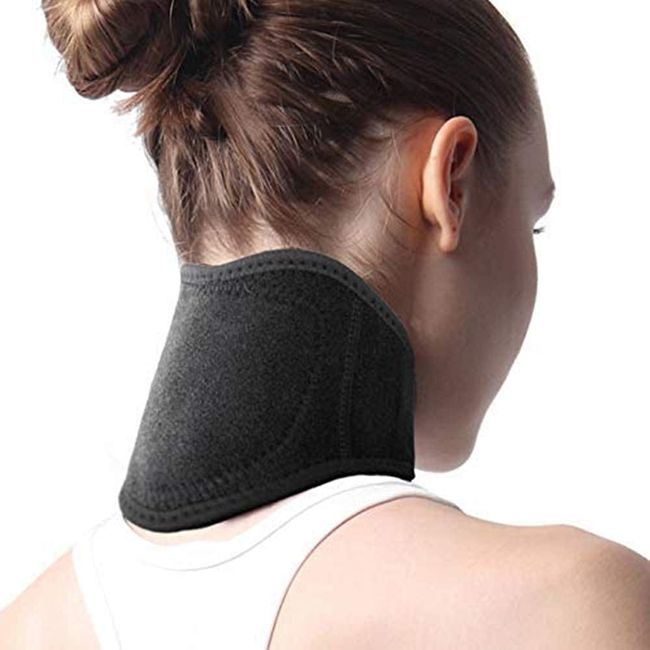 Neck Support Brace Strap for Pain Relief and Bone Relaxer Adjustable Self Heating Neck Stretcher Cervical Collar Warm Neck Guard Protector Neck Wrap for Neck Injury Pain Stiff Neck Stiffness Headache