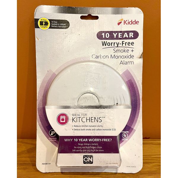 Kidde P3010K-CO Kitchen Smoke & Carbon Monoxide Alarm 10-yr Lithium Battery