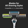 Dorco Pace 4 Pro - Four Blade Razor Shaving System - 2 Replacement Handles (Handles Only)