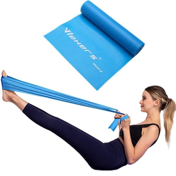 Resistance Bands, Resistance Bands for Women and Men, Skin-Friendly Exercise Band, Workout Resistance Bands for Yoga, Pilates, Physical Therapy, Fitness, Home Workout(Blue)