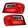 For Chevy Malibu 2016 2017 2018 Outer Tail Lights & Primered Rear Bumper Cover