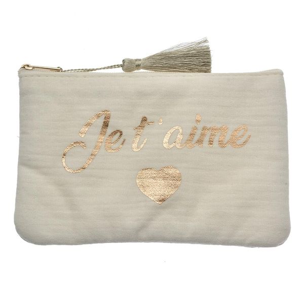 Clayre & Eef Women's Toiletry Bag 17 x 11 cm White Synthetic, White