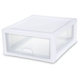 Best Buy: Sterilite Clear Plastic Stacking Storage Drawer Container Box (12  Pack) 12 x 23018006