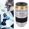 Microscope Objective, Objective Lens Fall Resistant 100X Replacement Portable for Cell