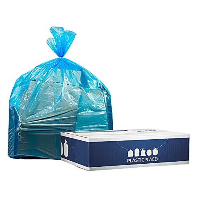 Plasticplace 12-16 Gallon Trash Bags, 250 Count, Black