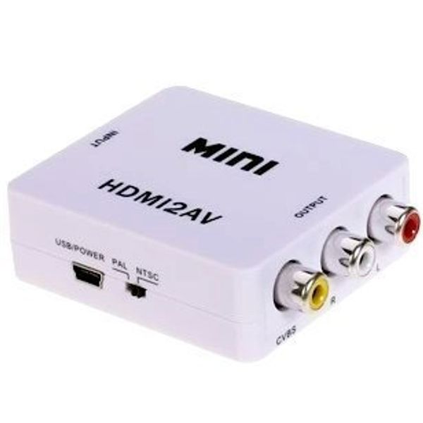 Adapter, HDMI Input To Composite, 1080p Compatible, No Power Required