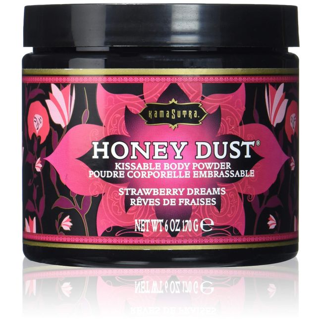 Kama Sutra Honey Dust Body Powder, Strawberry Champagne, (170 grams)