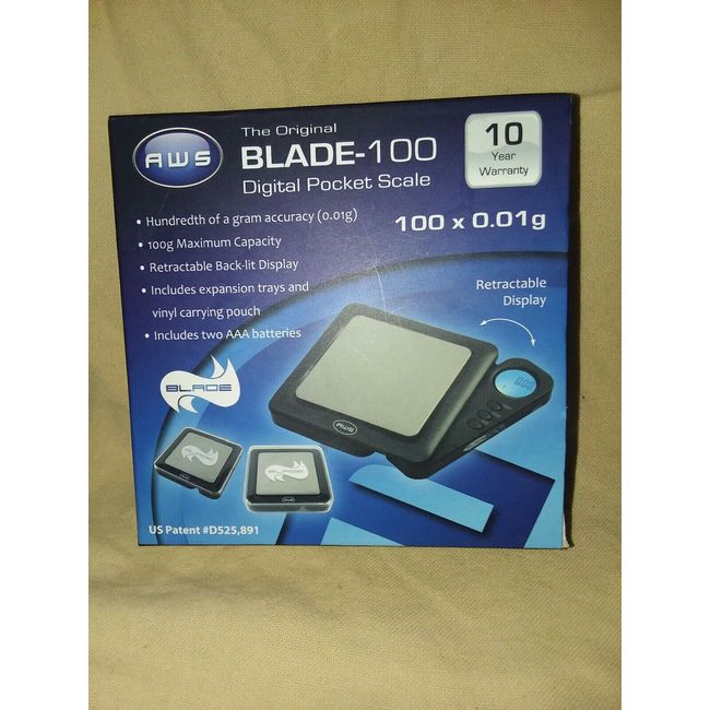 New In Box Blade-100 Digital Pocket Scale. Working Condition