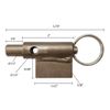 Spring Latch with Weld Tab Key Ring Pull Handle