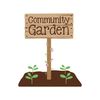CafePress Community Garden Rectangle Car Bumper Magnet