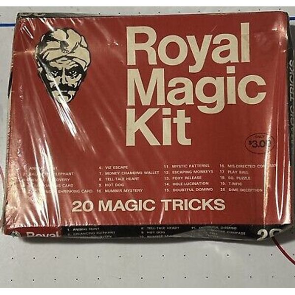 Royal Magic Kit 20 Tricks Vintage 1960s Child Kid Toy Sealed AWT