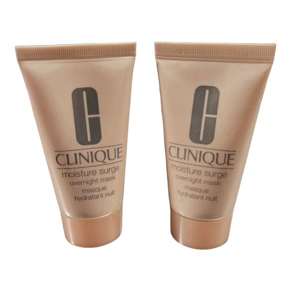 2 Clinique Moisture Surge Overnight Mask 1.7oz  Each Travel Size