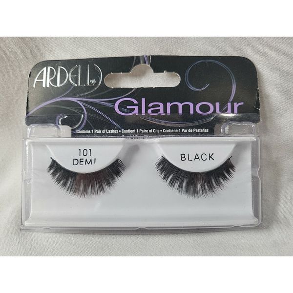 Ardell Glamour Demi #101 False Lashes, Black