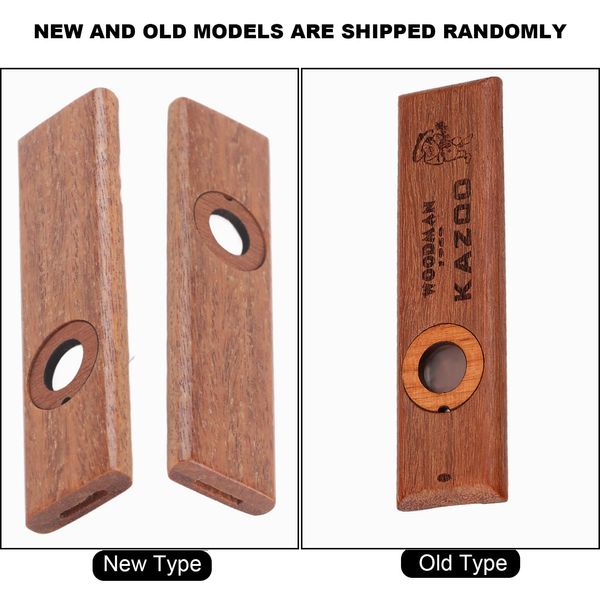 Dilwe Holz Kazoo, Ukulele Gitarre Partner Holz Harmonika - 96 x 26 mm - mit Metallbox, Perfekt Instrument Geschenke für Kinder/Freund/Musikliebhaber