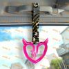 Crystal Devil Broken Heart TSURIKAWA PK Ring Car Bus Handle Strap Fabric GRW X1