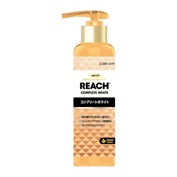 Reach Toothpaste Pump Type (Lemon Mint Scent) 6.3 oz (180 g)