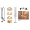 Amana Tool - 45772 Solid Carbide 30° Engraving 0.010 Tip Width x 1/4" Shank Sign