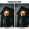 Walking Way 52MM 4/6/8 Points Star Filter Set - Twinkle Effect Lens, Cross-Screen Filter, Slim Sparkling Effect Camera Filter With Lens Case