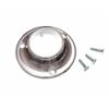 WARDROBE ROD RAIL SOCKET END SUPPORT BRACKET 25MM CHROME PLATED (pack 20)
