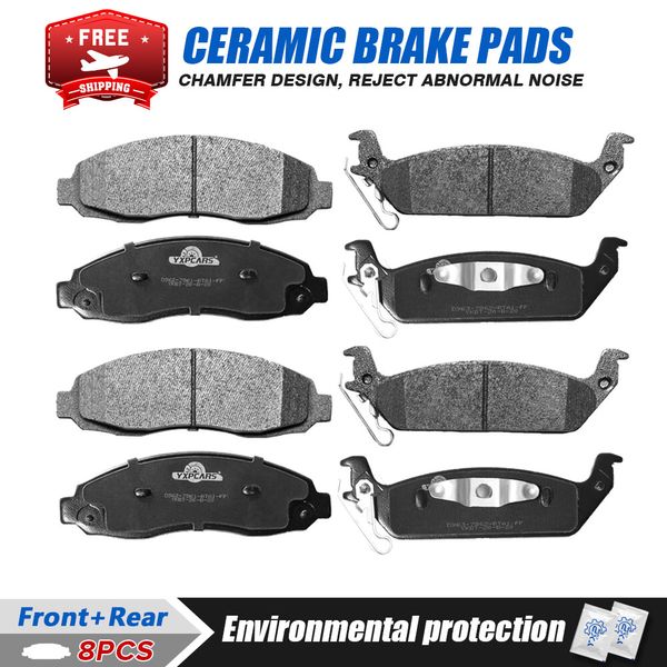 For 2003 - 2004 All Models Dodge Dakota Front & Rear Ceramic Brake Pads