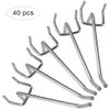 40 Pcs Pegboard Hook,Pegboard Assortment,Hook Pegboard Tool,Assortment Peg Hook,Hanging Pegboard Accessories,Peg Board Hooks Set,Used for Wall Retail Shelf Display,Organizing Tools