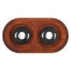 QR1 Series Surface-Mounted Retro Frame 2-Way Beech Wood Dark