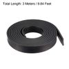 sourcing map Solid Rectangle Rubber Seal Strip 25mm Wide 5mm Thick, 3 Meters Long Black