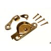 FITCH SASH LATCH FASTENER CATCH SOLID EB BRASS PLATED WITH SCREWS ( pack of 2 )
