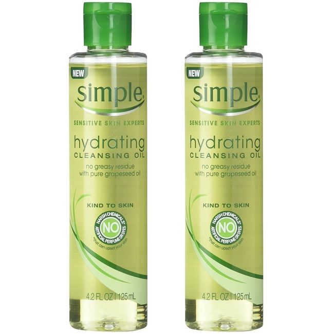 Simple Kind To Skin Cleansing Oil, Hydrating, 4.2 Ounce - 2 Pack