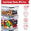 30 Pack Airtight Food Storage Containers for Kitchen Pantry Organization