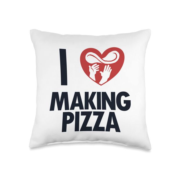 I love Making Pizza Chef Baker Pizzaiolo Lover Pizza Maker Throw Pillow
