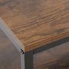 Rustic Wood Coffee Table Rectangular Coffee Table with Storage Shelf Durable 31"