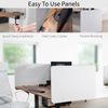 VIVO Gray Clamp-on/Screw-on 71" x 24" Desktop Privacy Panel System (2 Panels)